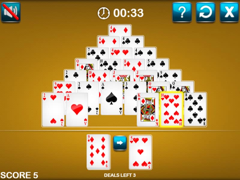 pyramid solitaire 13 free online